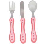 TALHERES BUBA GARFO,FACA E COLHER ESTRELINHA 10677 ROSA