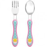 TALHER BUBA COLHER E GARFO 10679 ROSA GIRAFINHA
