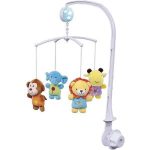 MOBILE MUSICAL SAFARI COM SONS 6697 91% POLIESTER/5% ACRILONITRILA BUTADIENO/ 3% POLIPROPILENO/ 1% METAL MARCA BUBA