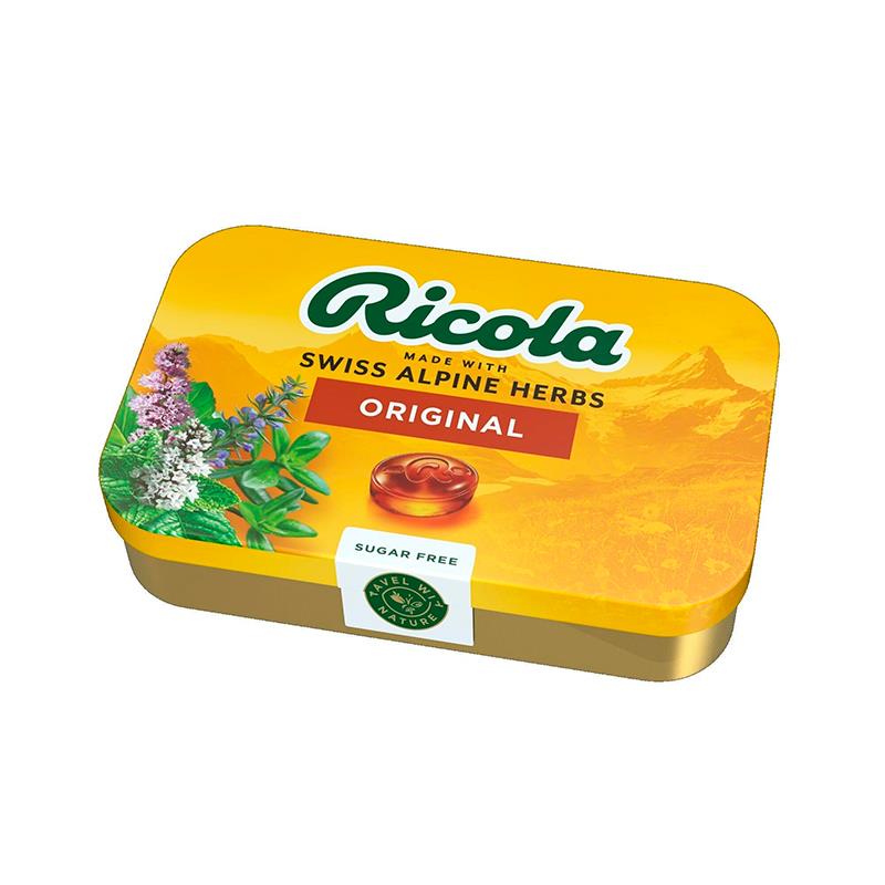 BALAS SUICAS RICOLA ORIGINAL SEM ACUCAR 75G