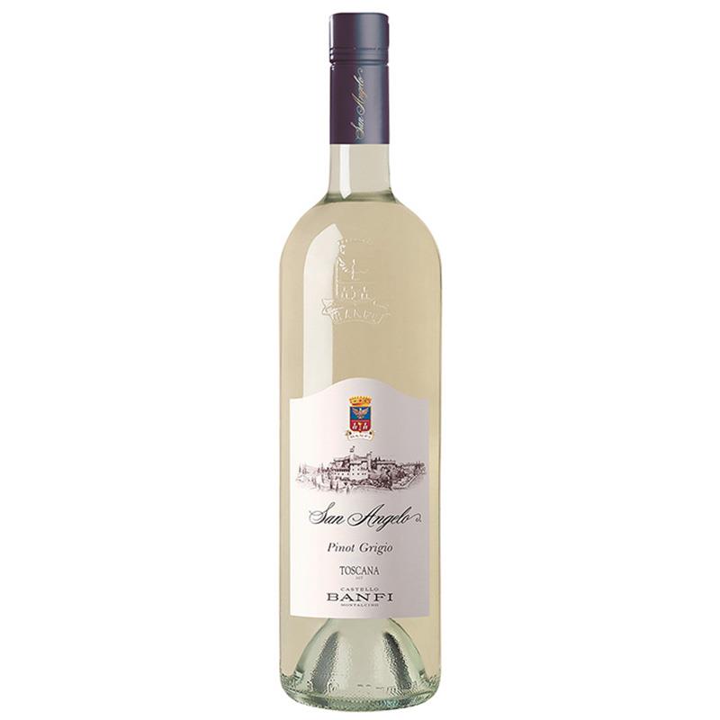 VINHO CASTELLO BANFI BRANCO SAN ANGELO PINOT GIGIO 2022 750ML 12.5%