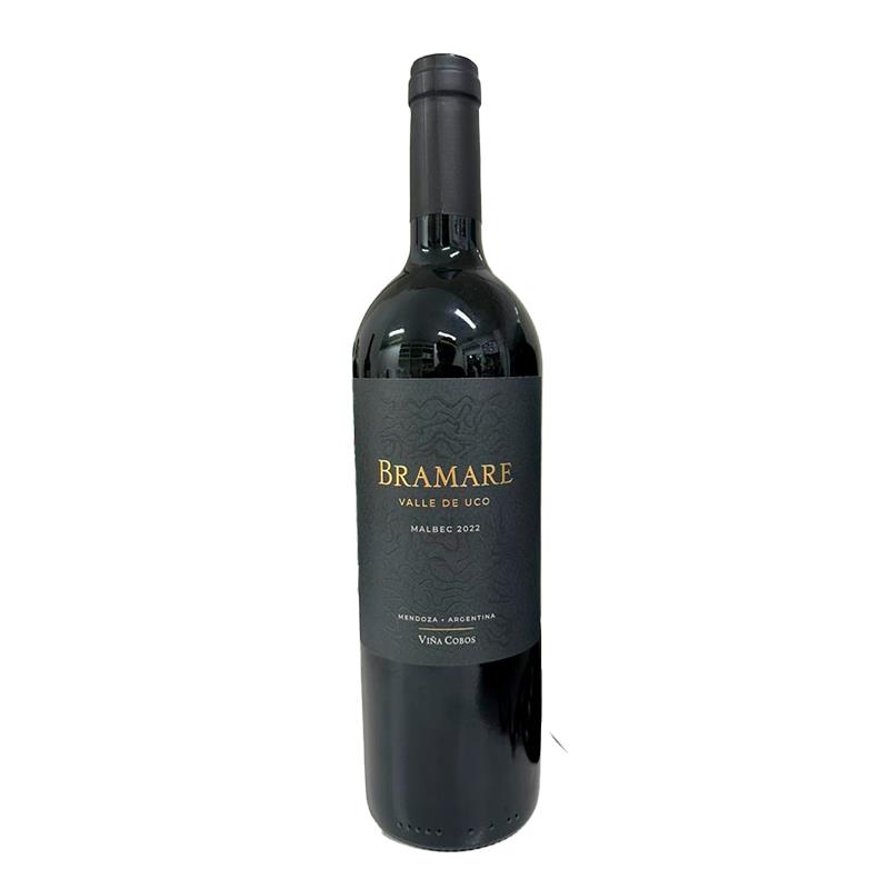 VINHO TINTO VINA COBOS BRAMARE VALLE DE UCO MALBEC 750ML 14.9% 2022