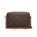 BOLSA FEMININO COR MARROM 32F1GJ6C7B 200 MATERIAL 89,4% LONA REVESTIDA/9,6% POLIESTER/1% POLIURETANO ACABAMENTOCOURO SINTETICO MARCA MICHAEL KORS