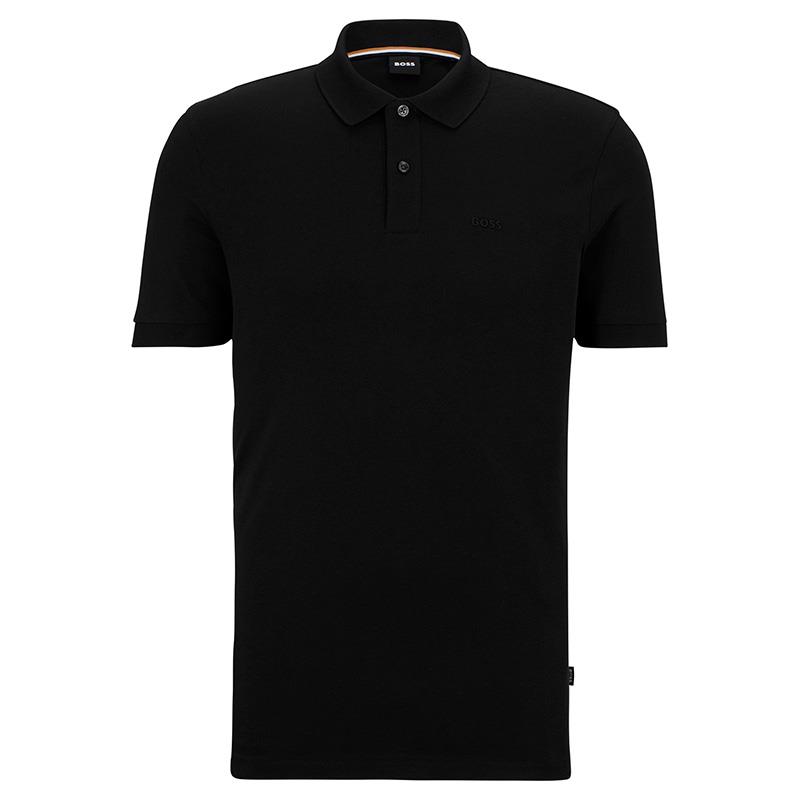 CAMISA POLO HUGO BOSS 50468362 001C MASC ADULTO MC PRETO TAM S