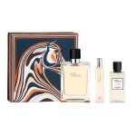 KIT AGUA DE COLONIA HERMES TERRE DHERMES EDT 100ML EDT DE VIAGEM 15ML LOCAO POS BARBA 40ML