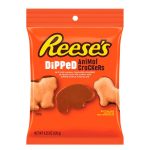 BISCOITO HERSHEYS REESES DIPPED ANIMAL CRACKERS 120G