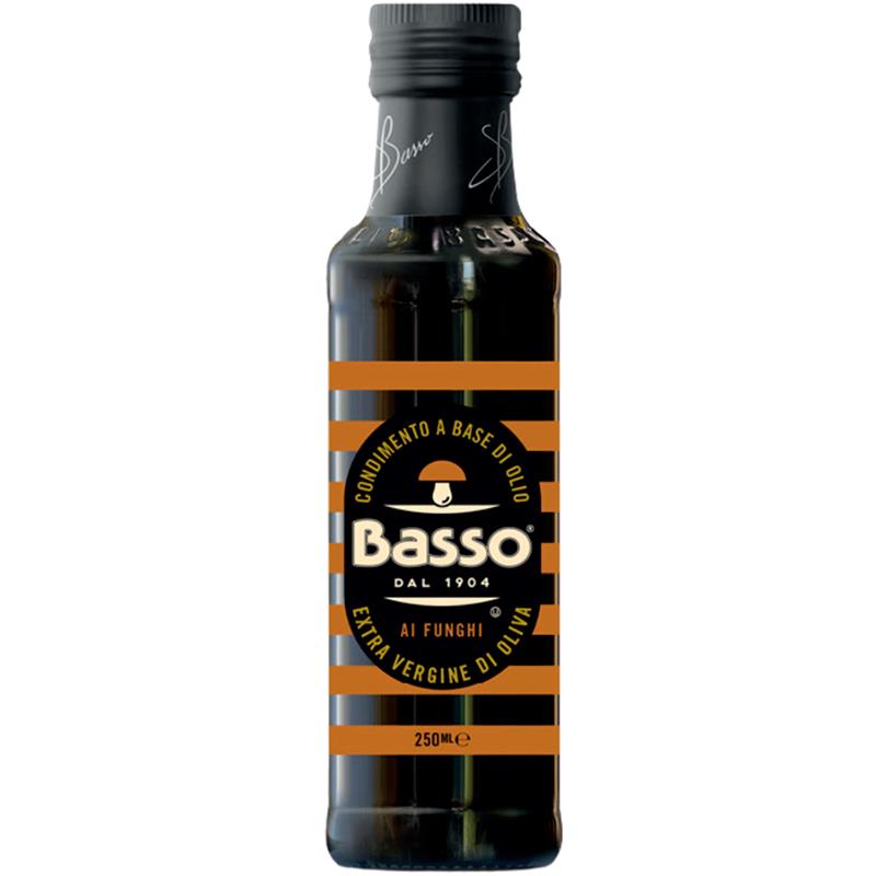 AZEITE DE OLIVA BASSO EXTRA VIRGEM COGUMELOS MARASCA BOTTLE 250ML