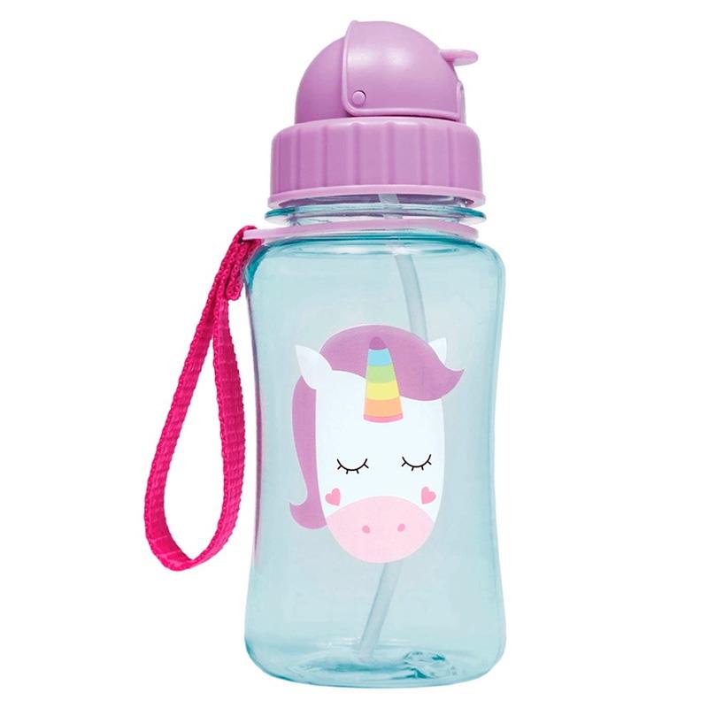 GARRAFINHA BUBA COM CANUDO ANIMAL FUN UNICORNIO 350ML 08984