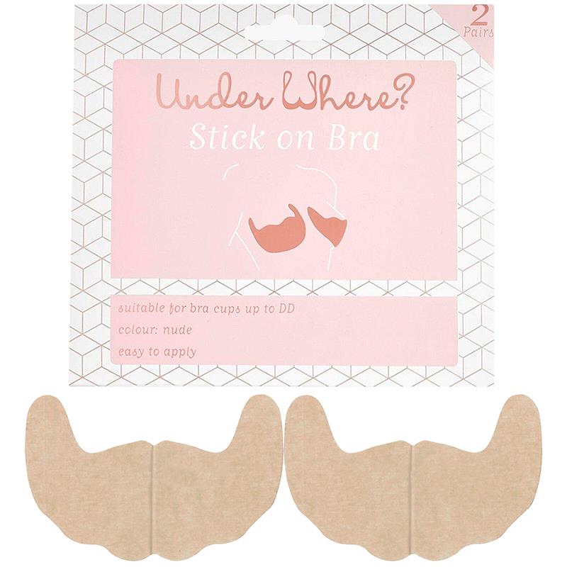 SUTIA DE SILICONE UNDER WHERE COM CAPA AUTOADESIVA STICK ON BRA 2 PARES NUDE