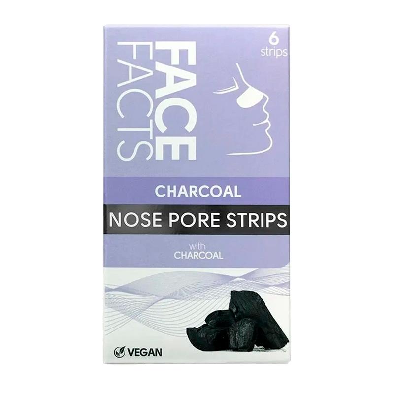TIRAS ADESIVAS DE NARIZ FACE FACTS NOSE PORE STRIPS CHARCOAL