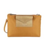 BOLSA FEMININA DE OMBRO LANCASTER SMART KBA 51627 SABLE DORE