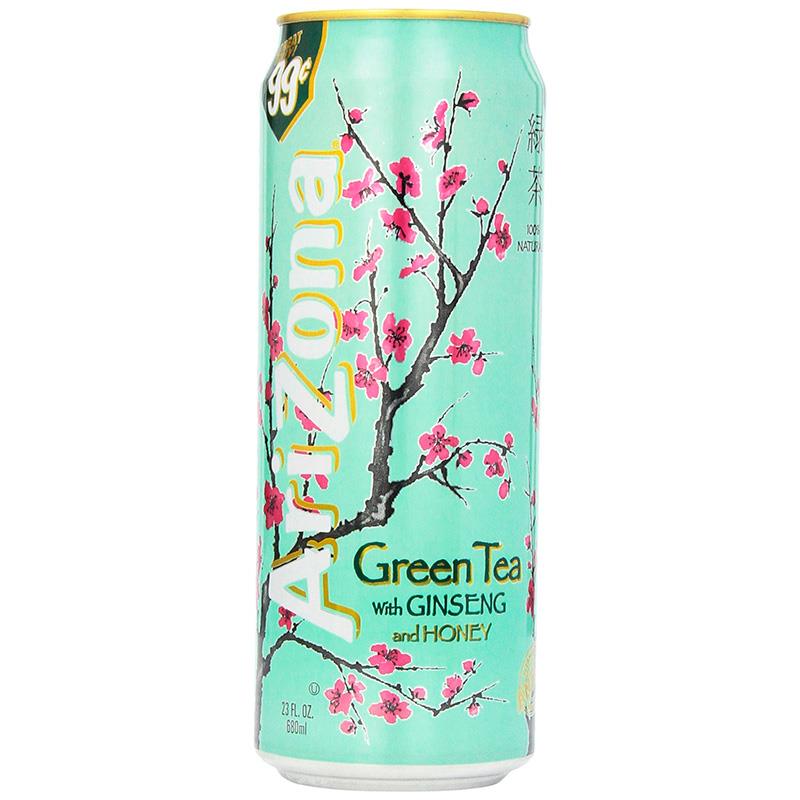 CHA VERDE ARIZONA GINSENG E MEL 650ML