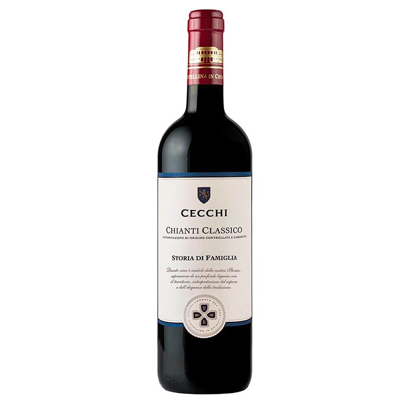 VINHO TINTO CHIANTI CLASSICO CECCHI STORIA DI FAMIGLIA SANGIOVESE 2020/2021/2022/2023 750ML 13.5%