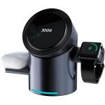 CARREGADOR MAGNETICO JOOG MAGCHARGER 3 EM 1 MC1 QI2 PRETO