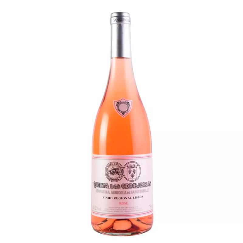 VINHO ROSE QUINTA DAS CEREJEIRAS LISBOA CASTAS CASTELAO 2019 750ML 12.5%