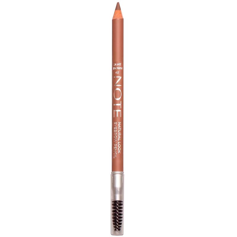 LAPIS DE SOBRANCELHA NOTE COSMETIQUE NATURAL LOOK EYEBROW PENCIL 02 LIGHT BROWN 1,08G