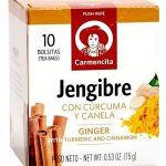 CHA INFUSAO CARMENCITA GENGIBRE CURCUMA COM CANELA 10UN X 1.5G