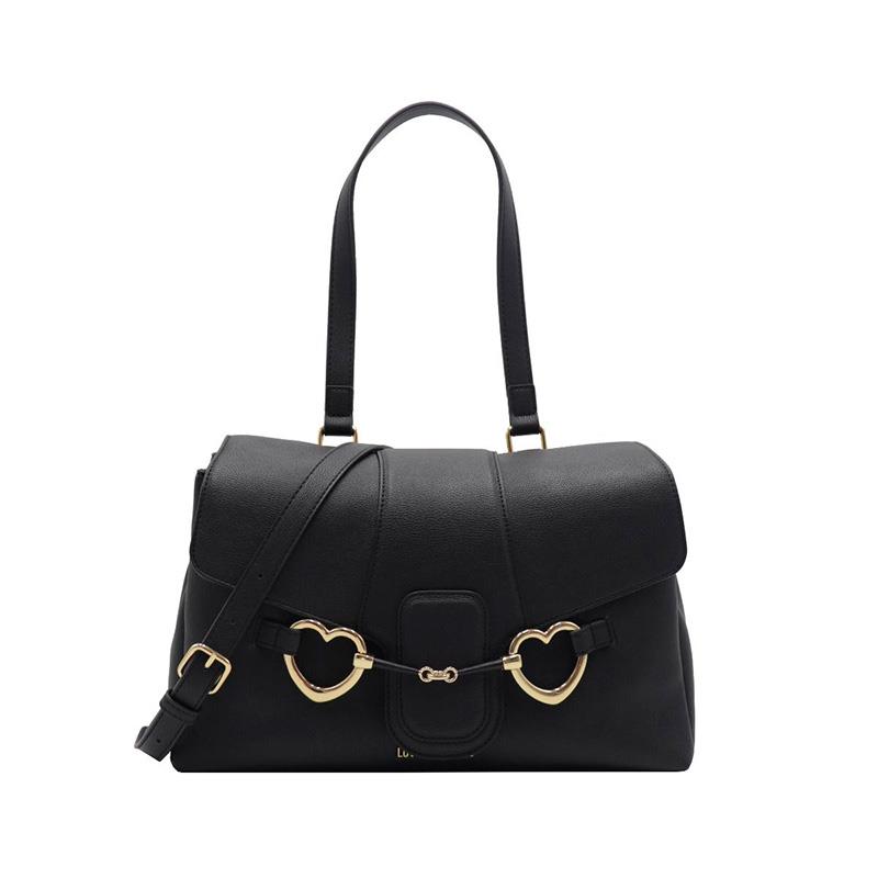 BOLSA LOVE MOSCHINO FEM DE MAO ALCA PRETO JC4134PP1GLI1000
