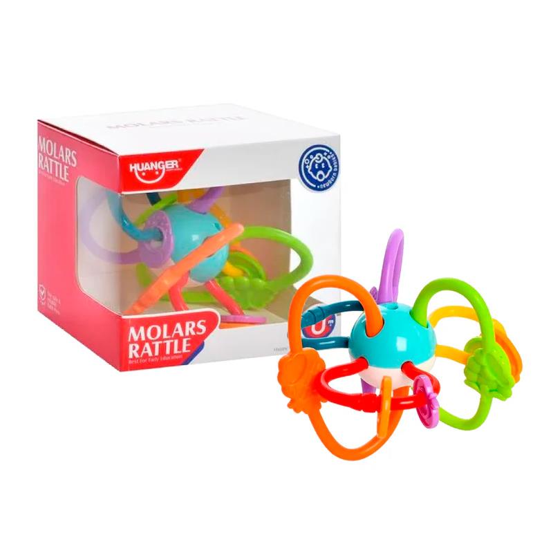 BRINQUEDO HUANGER CHOCALHO MORDEDOR PRO PARA BEBE HE0190