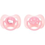 KIT 2 CHUPETAS BUBA 12658 COMFORT ROSA 0-6M