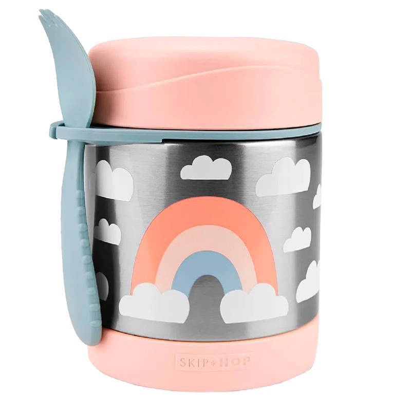 POTE TERMICO SKIP HOP PARA BEBE COM COLHER 9N780510 325ML ARCO IRIS