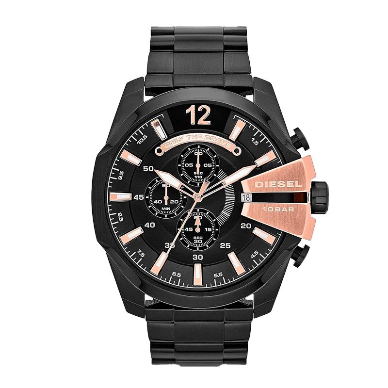 RELOGIO DIESEL MASCULINO A PROVA DE AGUA 10BAR DZ4309 PRETO COBRE
