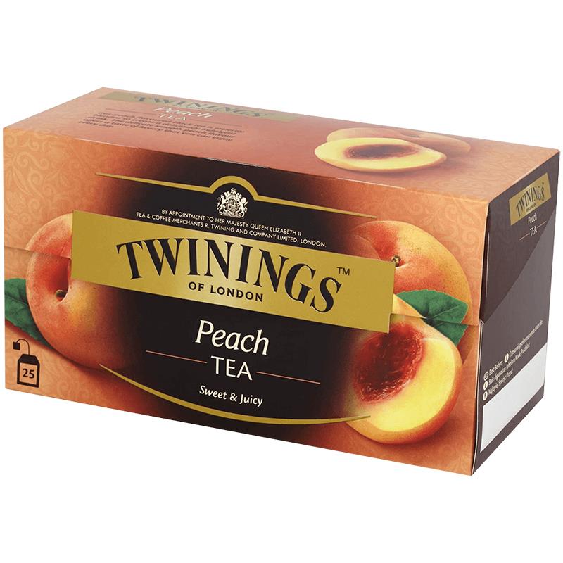 CHA TWININGS DE PESSEGO 25 X 50G