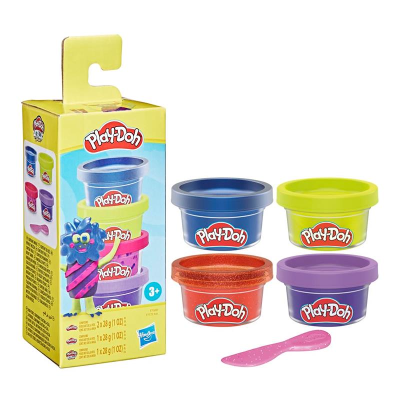MASSA DE MODELAR F7172 PLAY-DOH EXPOSITOR 6 MAIS 4 POTES