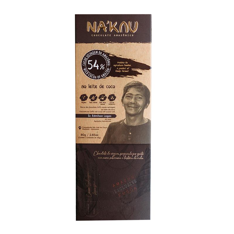 CHOCOLATE NAKAU CACAU 54% 80G