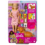 BONECA MATTEL BARBIE FILHOTINHOS RECEM-NASCIDOS HCK75