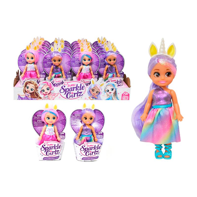 BONECA ZURU SPARKLE GIRLZUNICORNIO PRINCESS DIVERSOS 1UN 10094