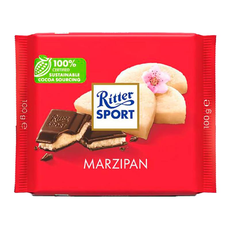 BARRA DE CHOCOLATE RITTER SPORT MARZIPAN 100G