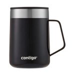 COPO TERMICO CONTIGO STEEL MUG LICORICE PRETO 414ML