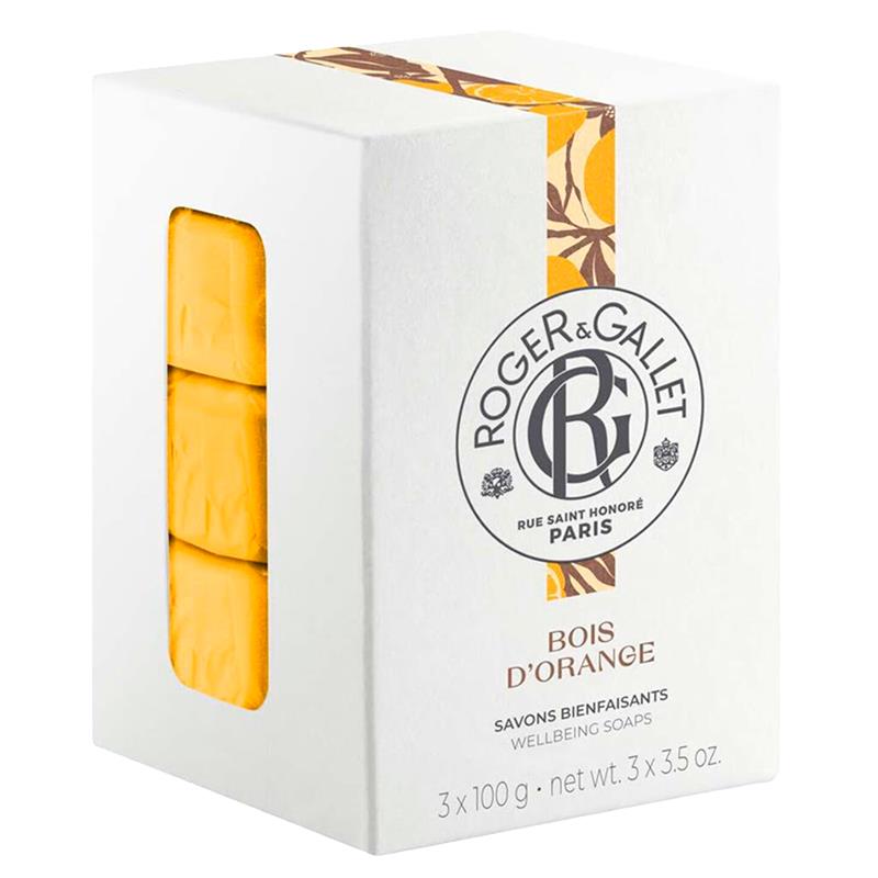 KIT SABAO UNISSEX ROGER E GALLET BOIS ORANGE 3X100G
