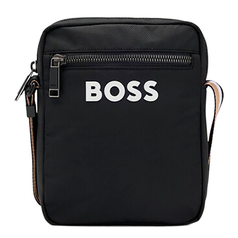 BOLSA MASCULINA HUGO BOSS CATCH 3.0DS_BACKP 10249707 01 PRETO