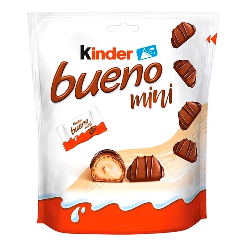 WAFERS KINDER BUENO MINI EM TUBO X18 WAFERS KINDER 97G