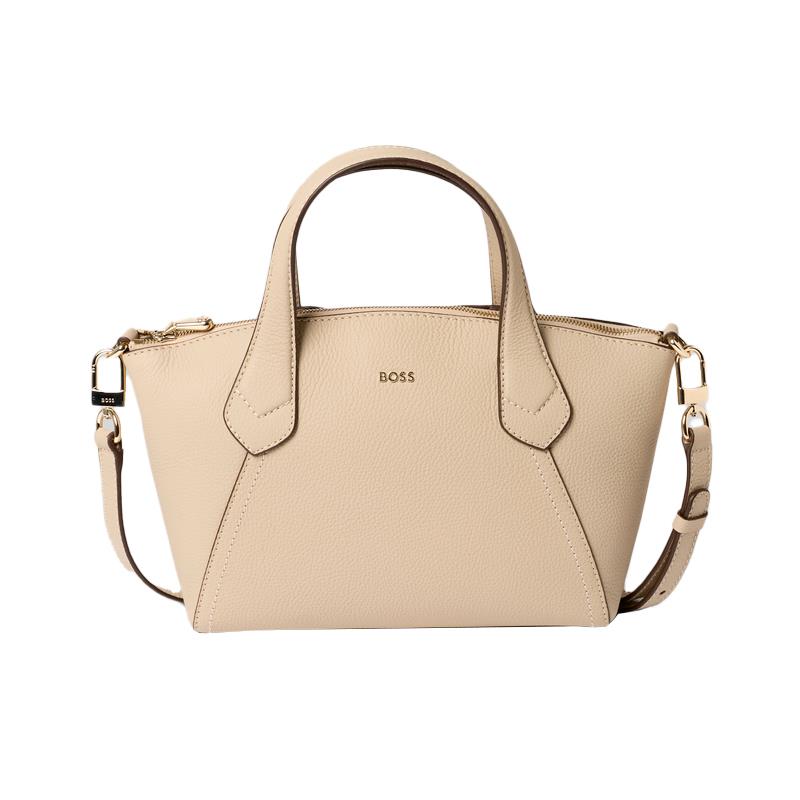 BOLSA FEMININA ADULTA HUGO BOSS LENAH ZIP TOTE S 10273866 01 TAM UNICO BEGE