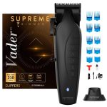 MAQUINA DE CORTAR CABELO SUPREME TRIMMER VADER PROFESIONAL STC5098 PRETO