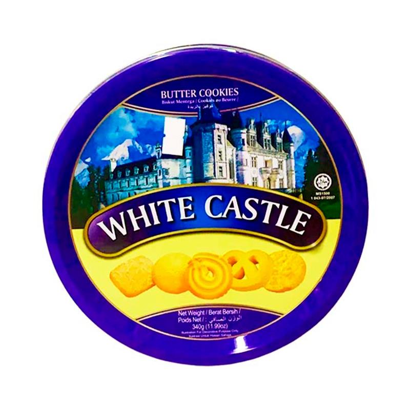 BISCOITOS DE MANTEIGA CASTLE LATA 340G