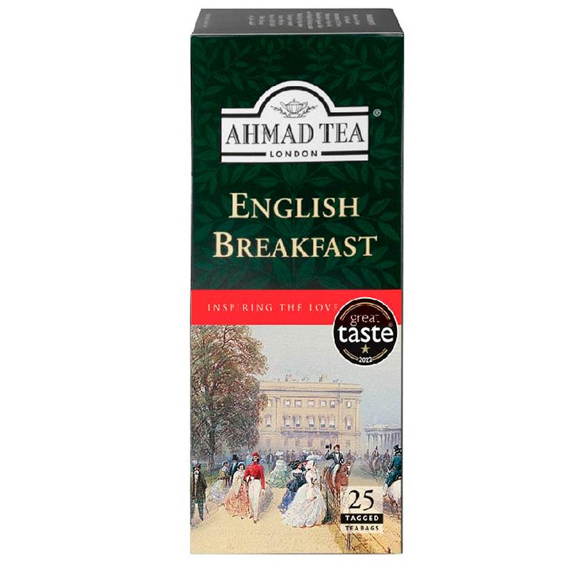 CHA AHMAD TEA ENGLISH BREAKFAST TAGGED CX 25X2G