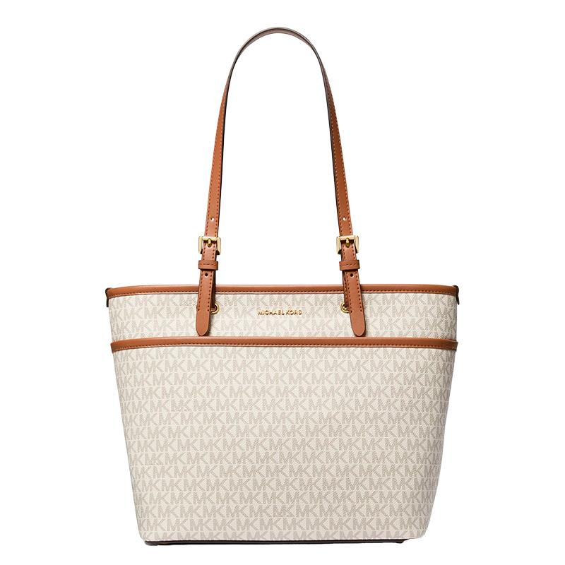 BOLSA FEMININA COR BAUNILHA 30S3GWNT2B 149 MATERIAL COURO SINTETICO MARCA MICHAEL KORS