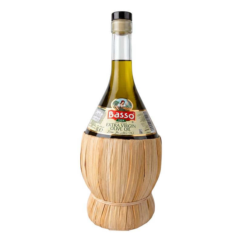 AZEITE DE OLIVA BASSO EXTRA VIRGEN EVOO UNFILTERED FLASK BOTTLE 1L