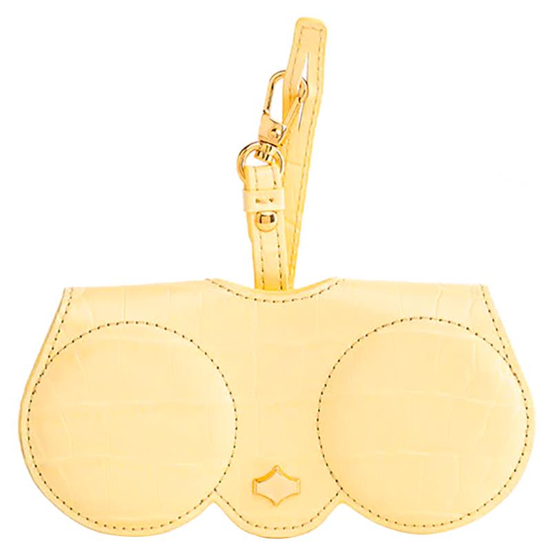 ESTOJO ANY DI PARA OCULOS SUNCOVER CROCO BANANA AMARELO