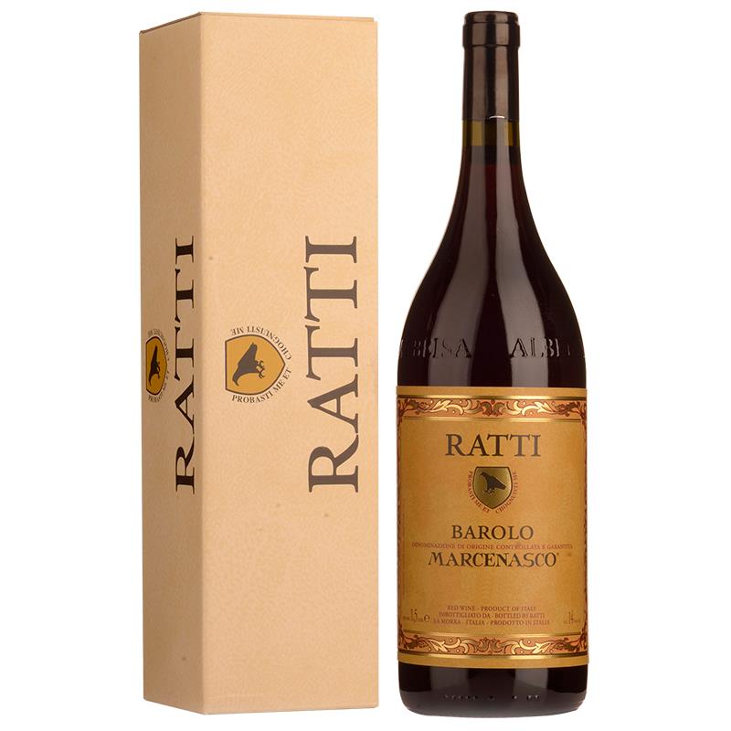 VINHO TINTO RATTI BAROLO MARCENASCO DOCG 1.5L 14% 2019 C/CAIXA