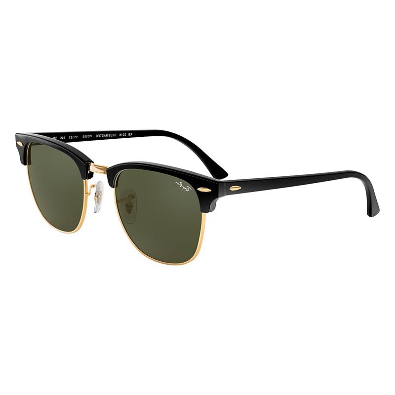 OCULOS DE SOL RAY BAN UNISSEX PRETO DOURADO TAM 51