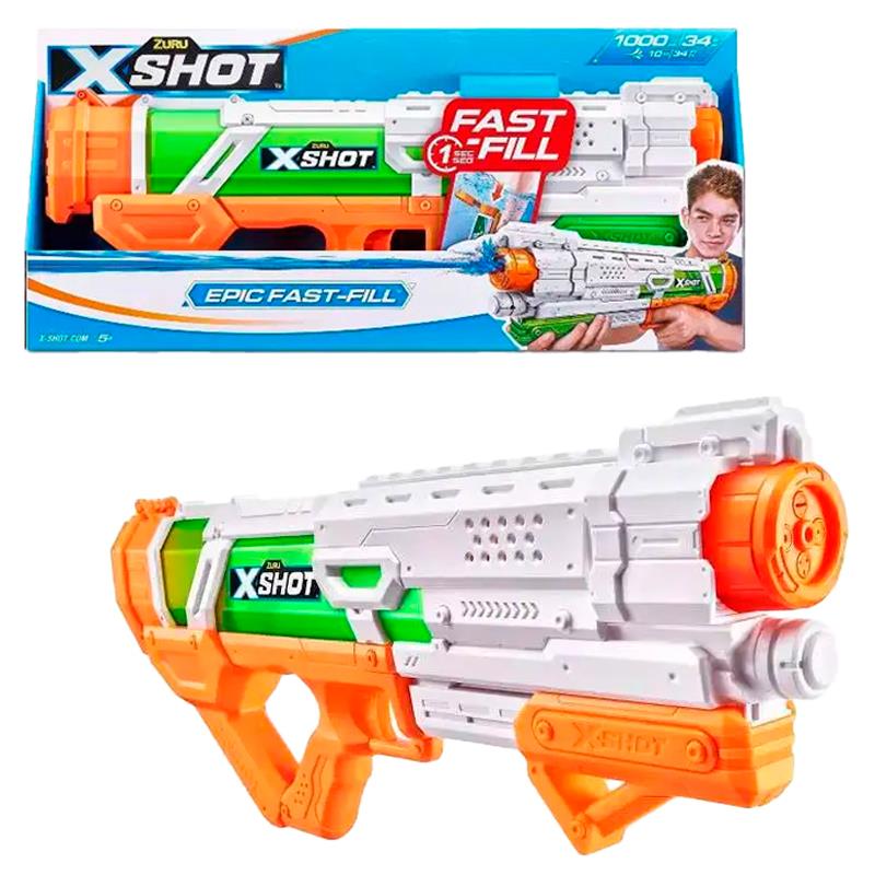 LANCADOR DE AGUA ZURU XSHOT EPIC FAST TFILL LARANJA