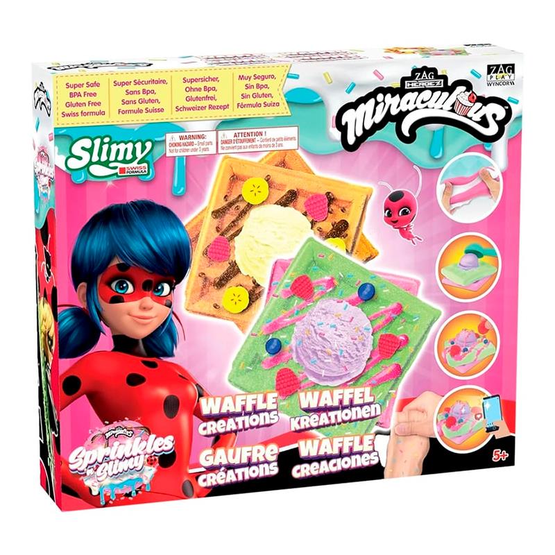 MASSA DE MODELAR AZG PLAY MIRACULOUS KIT SLIME WAFFLE M6010