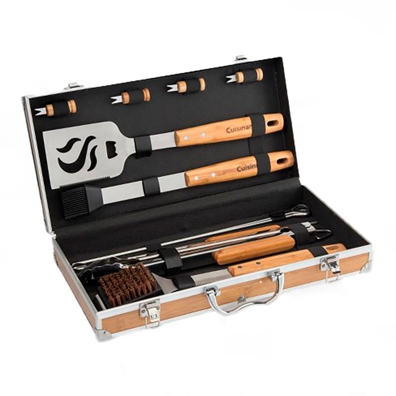 KIT CHURRASCO CUISINART CGS7014 ACO INOXIDAVEL 13PCS