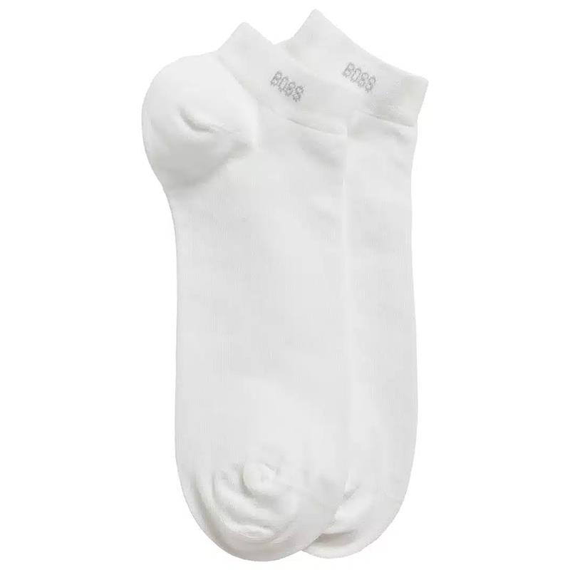 MEIAS HUGO BOSS 50469849 AS UNI CC INVISIVEIS MASC ADULTO BRANCO 2 PARES TAM 40 46