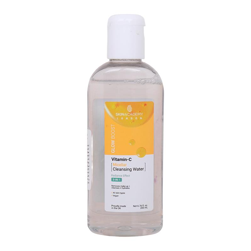 AGUA SKIN ACADEMY LONDON GLOW BOOST VITAMINA C MICELLAR CLEANSING WATER 200ML